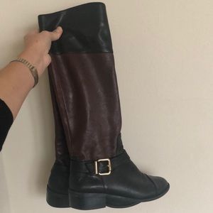 Vince Camuto Boots in Burgundy and Black
